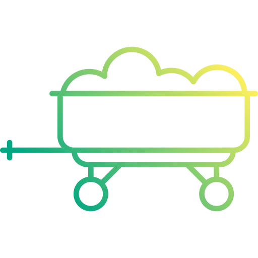 Trailer hopper farming tools grain icon