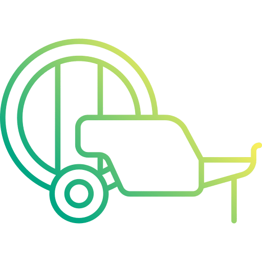 Baler machinery farming and gardening hay bale icon Baler machinery farming and gardening hay bale icon