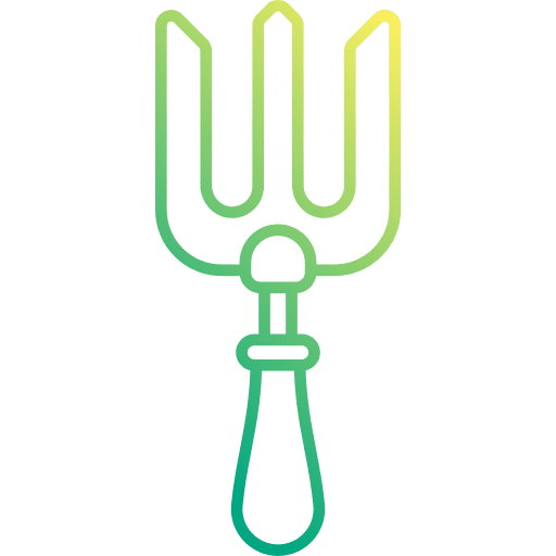 Fork farming and gardening digging fork icon Fork farming and gardening digging fork icon