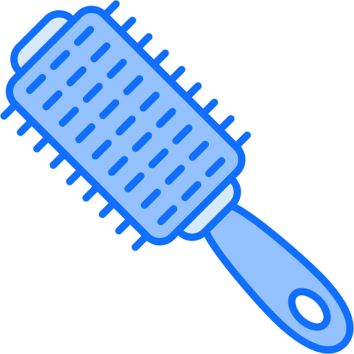 Hair brush tools hair salon beauty icon
