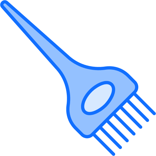 Hair dye brush coloring hair dye brush hair care icon
