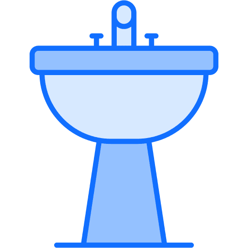 Hair wash sink wash basin furniture and household bathroom icon