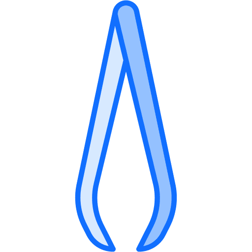 Tweezers tool depilate eyebrow icon