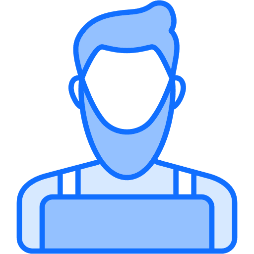 Barber user professions and jobs avatar icon
