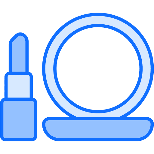 Makeup mirror lipstick oval mirrors icon