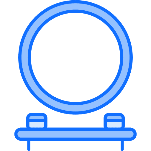 Mirror mirror glass beauty salon icon