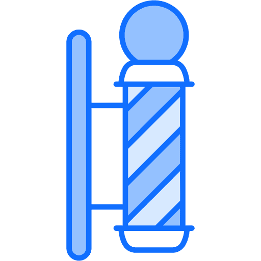 Barber pole barber shop grooming barber pole icon