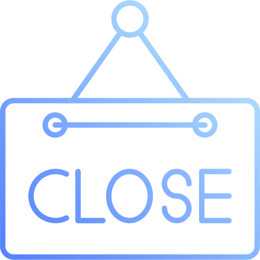 Closed closed sign shop signboard icon Closed closed sign shop signboard icon