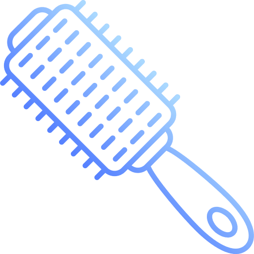 Hair brush beauty hair salon hair brush icon