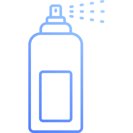 Hair spray grooming spray bottle tools and utensils icon