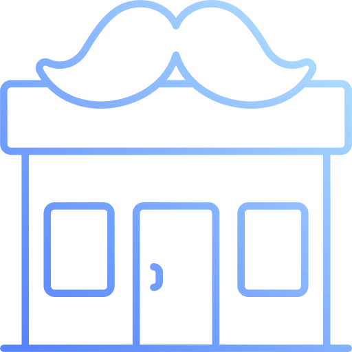 Barber shop hair salon hair cutting architecture and city icon Barber shop hair salon hair cutting architecture and city icon