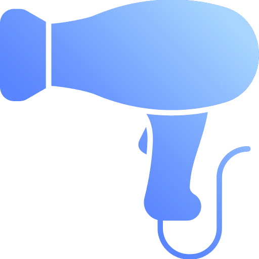 Hair dryer tools and utensils beauty hair dryer icon