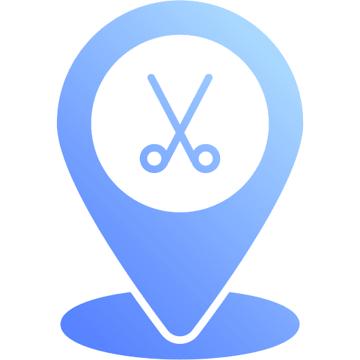 Location hairdresser placeholder pin icon