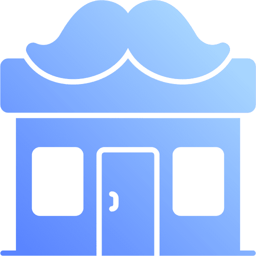Barber shop hair cutting hairdresser beauty salon icon