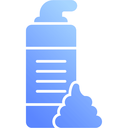 Foam haircut skincare barber icon