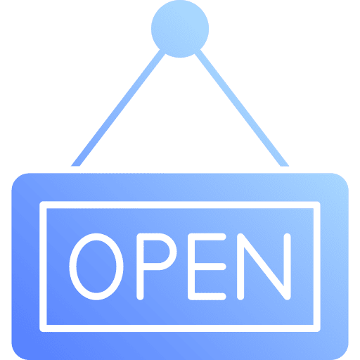 Open signaling commerce shopping icon