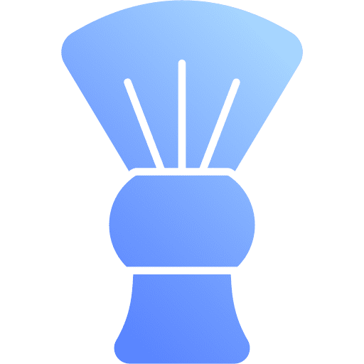 Shaving brush grooming beauty shaving brush icon