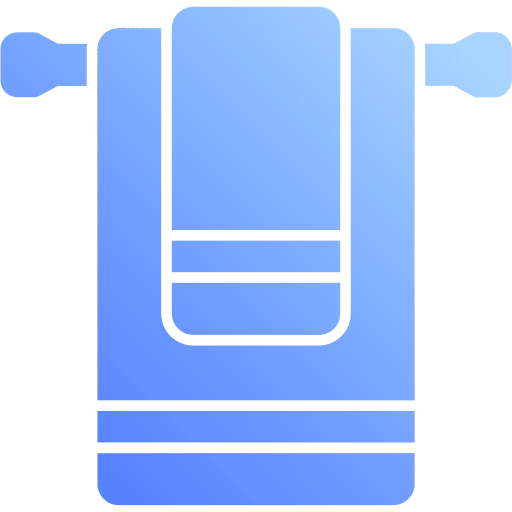 Towel clean bath wellness icon
