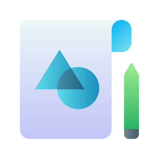 Concept pencil sketching craft icon
