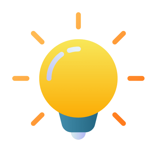 Light bulb art and design idea creative icon