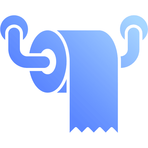 Tissue roll toilet paper restroom tissue roll icon