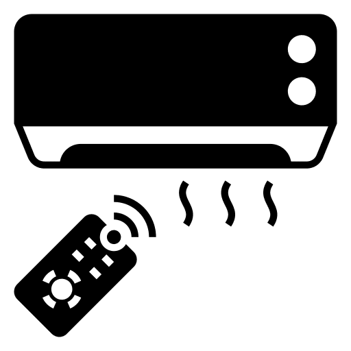 Air conditioner electronics connected internet of things icon
