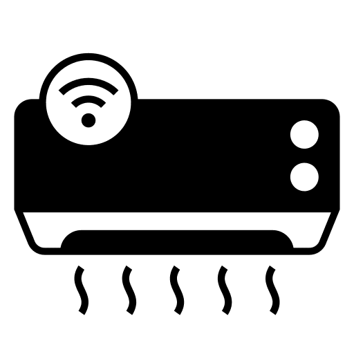Air conditioner internet of things digital electronics icon