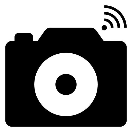Camera photography wifi signal internet of things icon Camera photography wifi signal internet of things icon