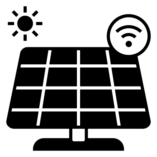 Solar energy domotics industry wifi icon Solar energy domotics industry wifi icon