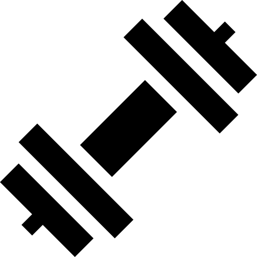 Training dumbbell fitness training icon