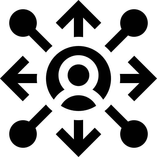 Network user networking interaction icon