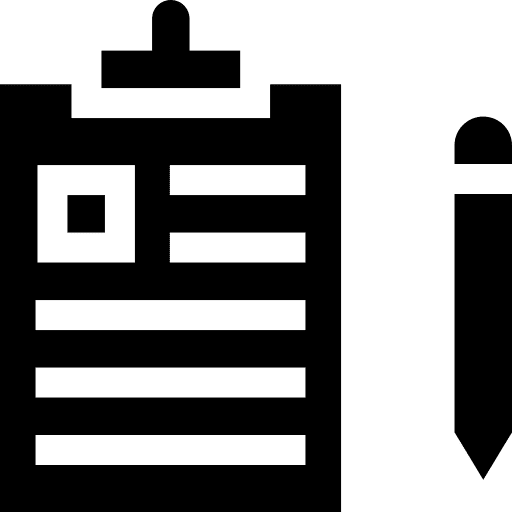 Clipboard report contract paper icon