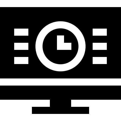 Time time time and date screen icon