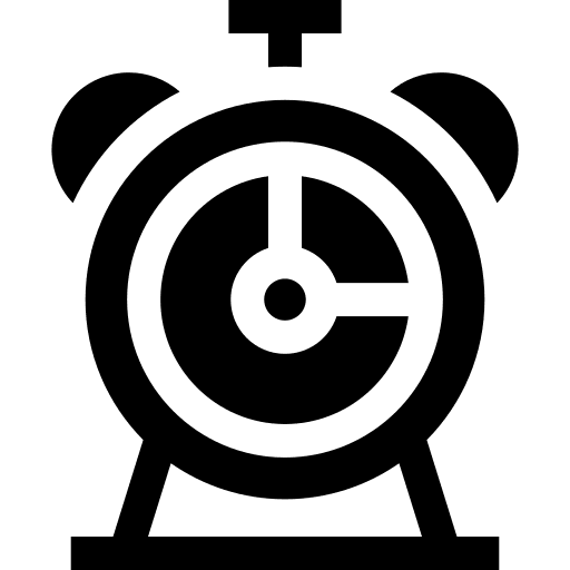 Alarm clock alarm clock education time and date icon