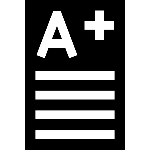 Approved mark file exam icon