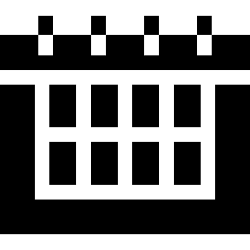 Calendar time and date organization calendar icon