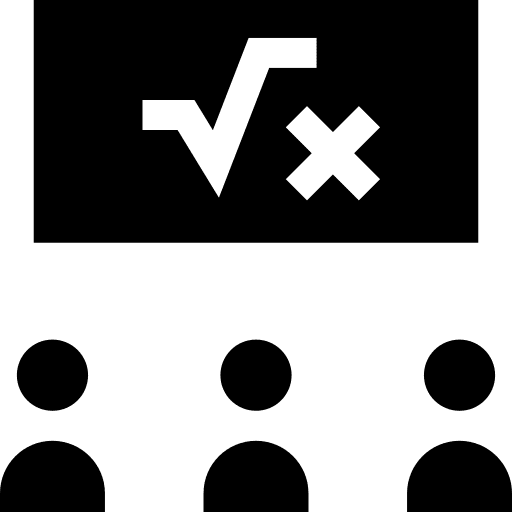 Classroom blackboard student education icon