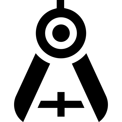 Compass draw measurement geometry icon