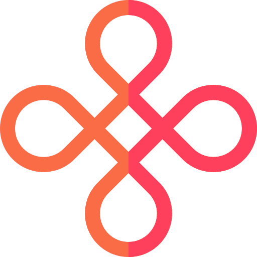 Chinese knot decoration asian traditional icon