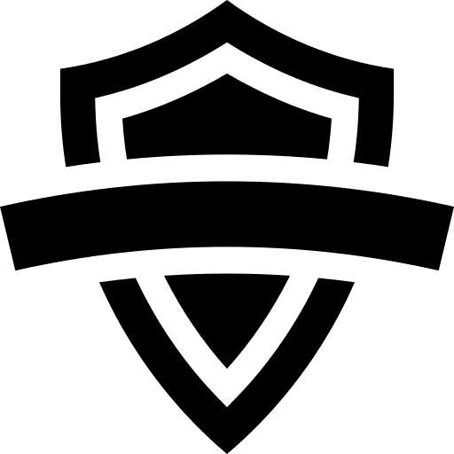 Shield defense emblem safety icon