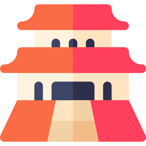 Chinese temple landmark chinese temple pagoda icon Chinese temple landmark chinese temple pagoda icon