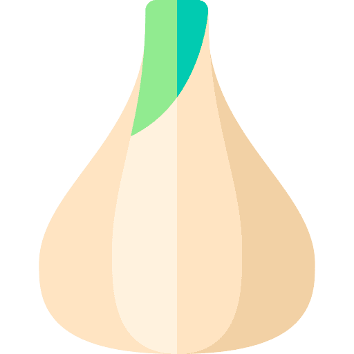 Garlic organic vegan vegetarian icon