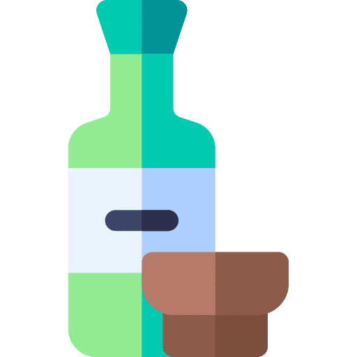 Liquor traditional food and restaurant liquor icon