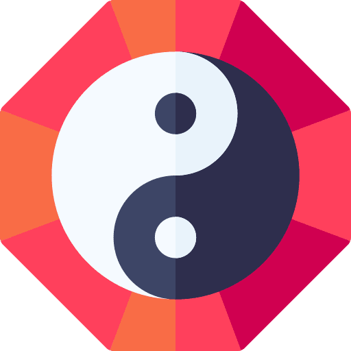 Ying yang ying yang cultures wellness icon
