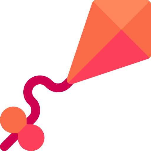 Kite celebration hobbies and free time kite icon Kite celebration hobbies and free time kite icon