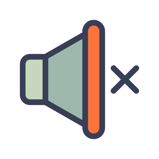 Mute speaker multimedia option sound icon