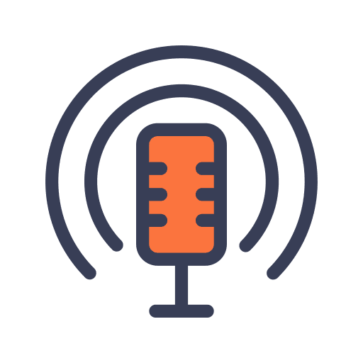 Podcast sound electronics radio icon Podcast sound electronics radio icon