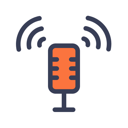 Podcast ui voice recording sound icon Podcast ui voice recording sound icon