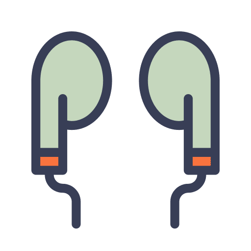 Earphone earbud device earphone icon Earphone earbud device earphone icon