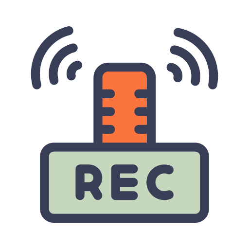 Record vintage electronics rec icon Record vintage electronics rec icon